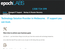 Tablet Screenshot of epochlabs.com.au